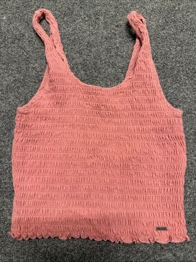 Hollister Rose Pink Smocked Tank